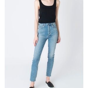 COH Olivia High-Waisted Distressed Slim Jean 32